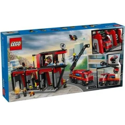 LEGO City Caserne et Camion de Pompiers 60414, +6 ans