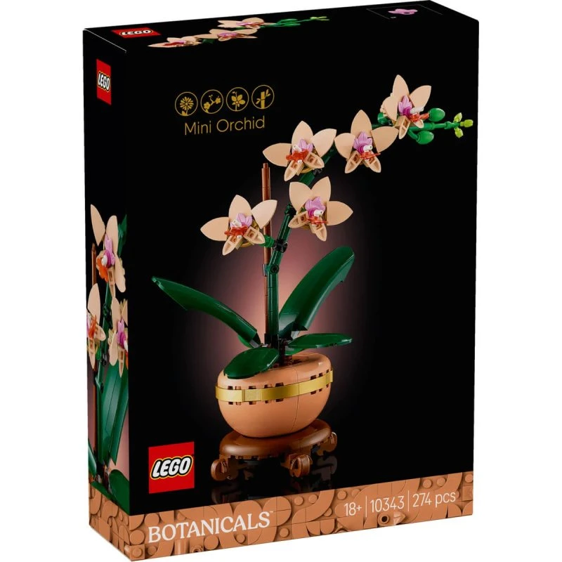 LEGO Botanical Mini Orchid 10343 - Set de construction pour adultes