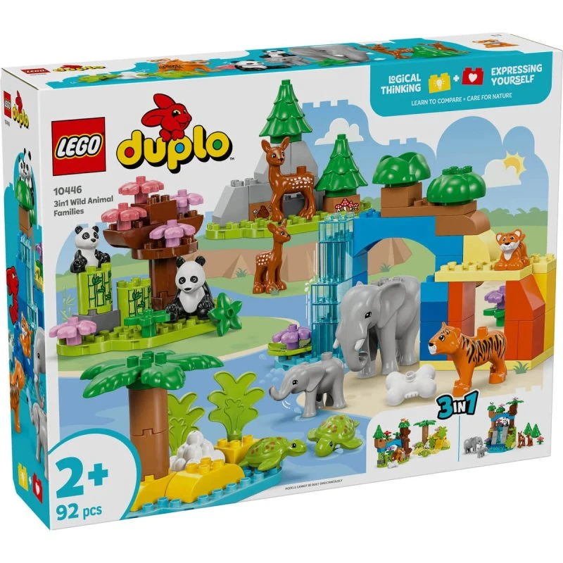 LEGO DUPLO Familles d'animaux sauvages 3-en-1 (10446)