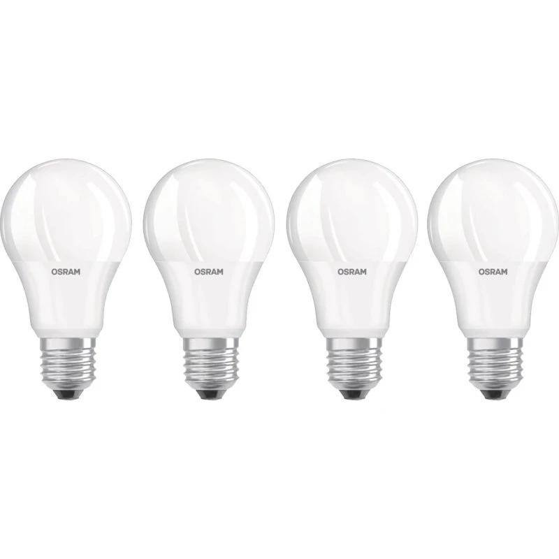 OSRAM BASE CLAS A 60 FR 8,5 W E27 Blanc Chaud Lot de 4