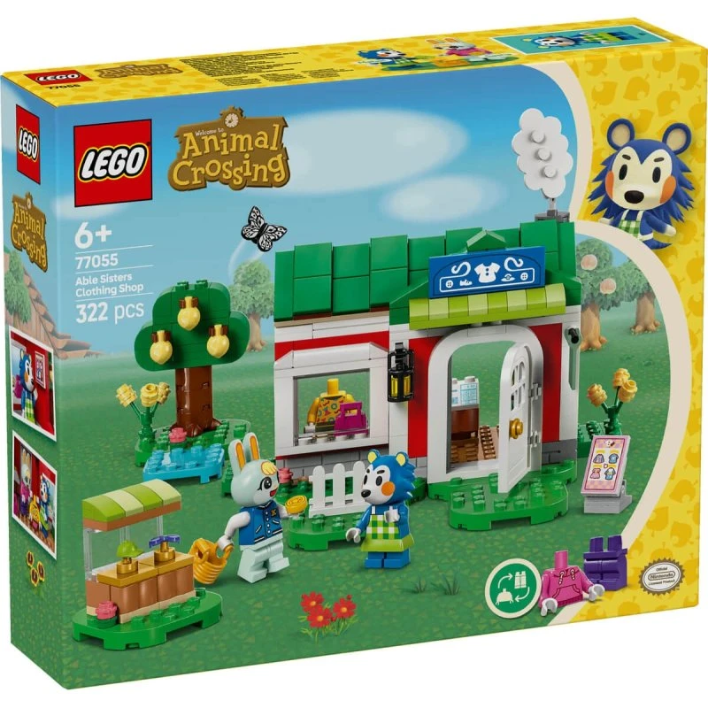 LEGO Animal Crossing Boutique de vêtements des sœurs Able 77055