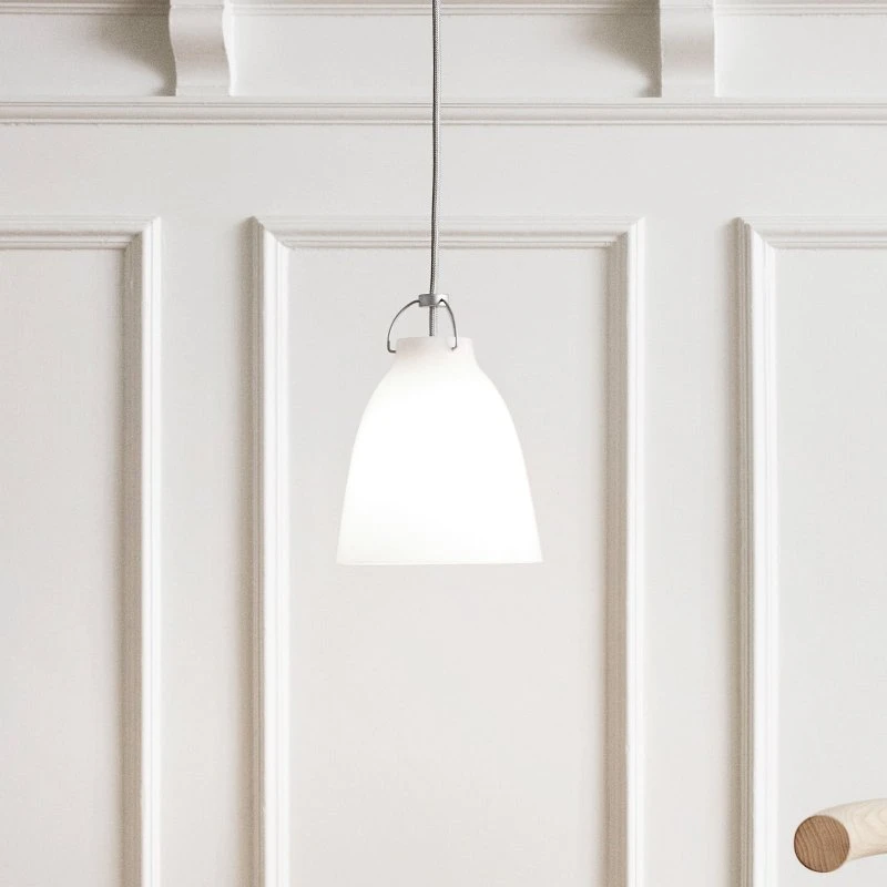 Fritz Hansen Suspension Caravaggio P1 Verre Opale Ø 16,5 cm