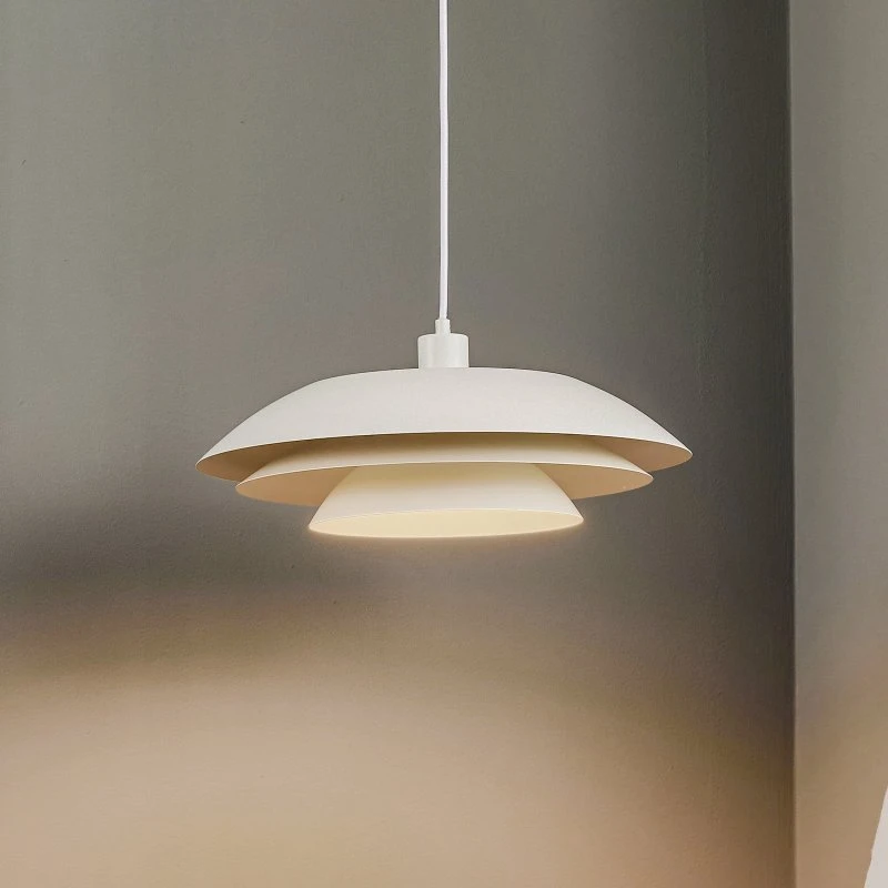 Dyberg Larsen DL45 Suspension Scandinave en Métal Blanc Mat