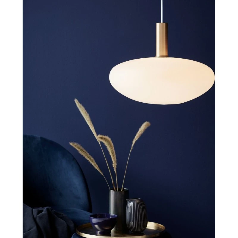 Nordlux Alton 35 Suspension - Verre Opale et Laiton Satiné