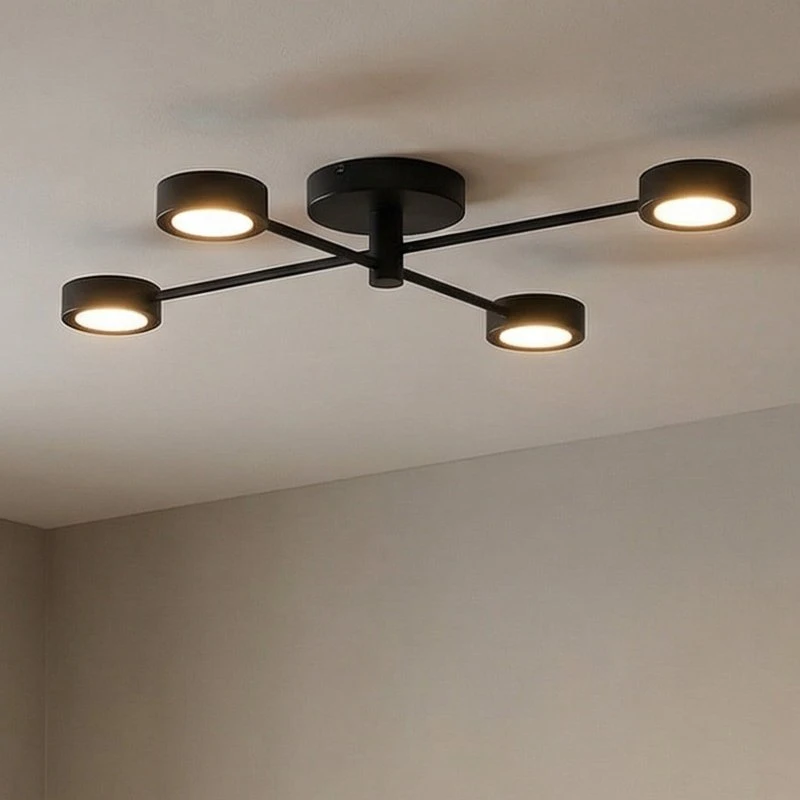 Nordlux Clyde Flex 4-Rail Plafonnier Noir - Spot LED Réglable