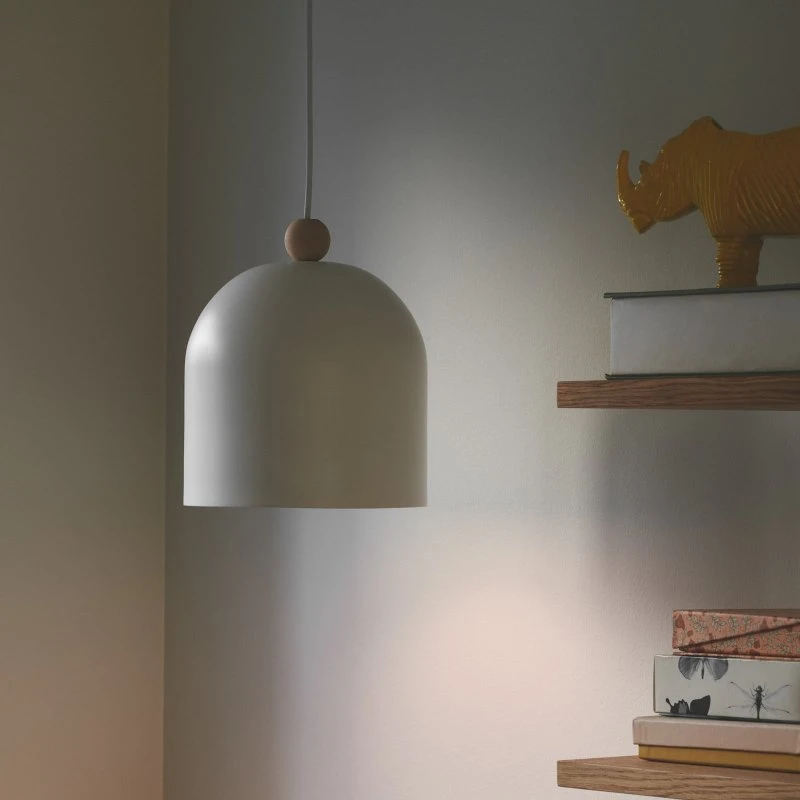 Nordlux Suspension Gaston - Blanc - Métal et Bois
