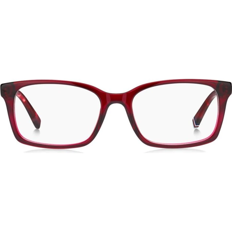 Tommy Hilfiger TH 2109 Lunettes de Vue Carrées Rouges Femme