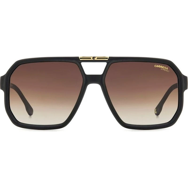 Carrera Victory C 01/S Lunettes de Soleil Homme Carrées Noires et Marron