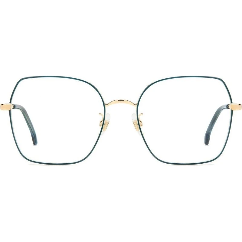 Carrera 3035 Lunettes de Vue Femme Géométriques Vert et Or
