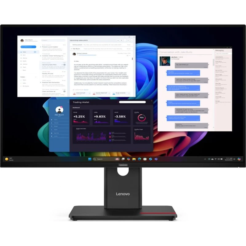Lenovo ThinkVision T27UD-40 Écran 27" 4K Ultra HD Noir