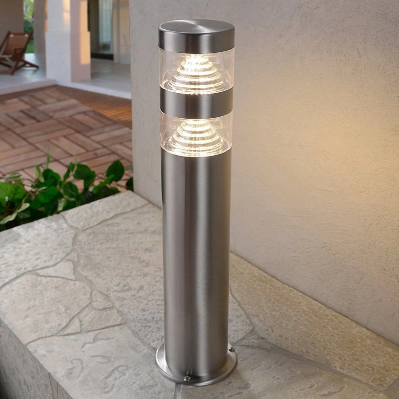 Lindby Lanea Borne Extérieure LED en Acier Inoxydable - 40 cm