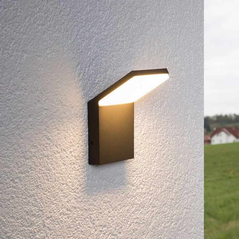 Lucande Nevio Applique Murale Extérieure LED - Noir/Anthracite