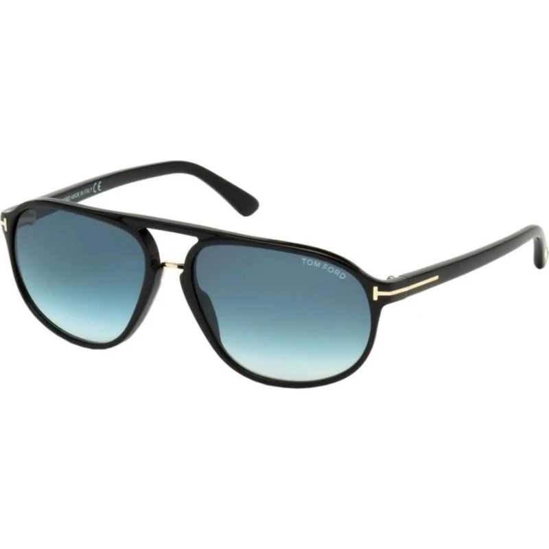 Tom Ford Jacob FT 0447 Lunettes de Soleil Homme Noir Géométrique