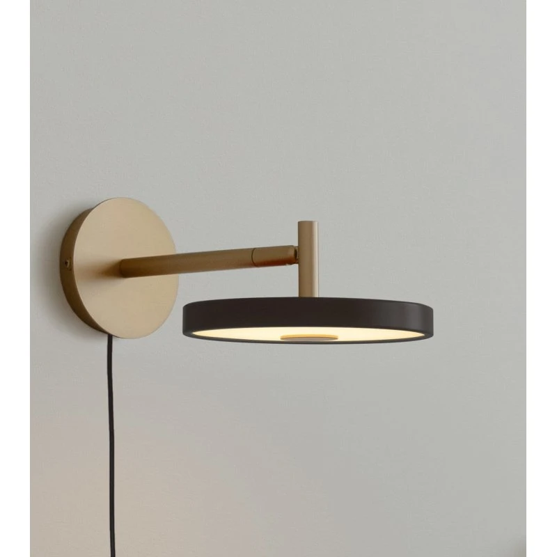UMAGE Applique murale LED Asteria Short, Noir et Laiton