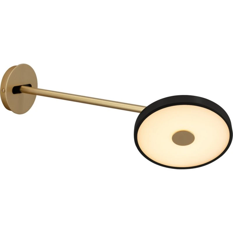 Umage Asteria Long - Applique murale LED noire et laiton, 42 cm