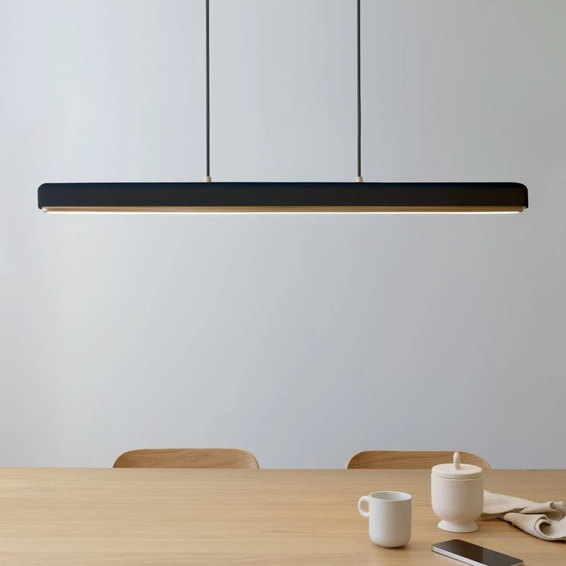 UMAGE Suspension LED Hazel Branch, Noir/Laiton, 100 cm