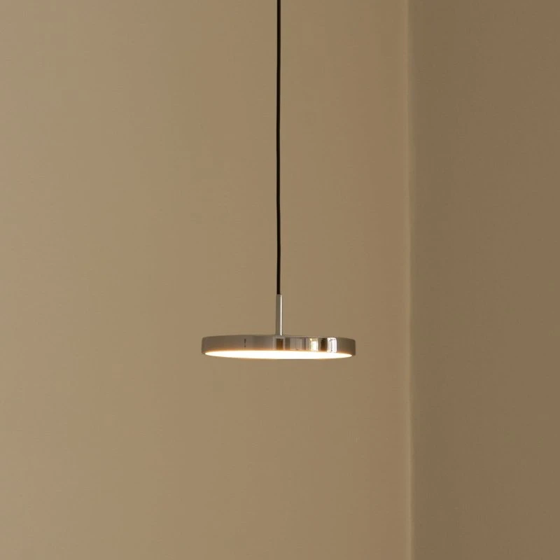 UMAGE Suspension Asteria Micro LED, Acier Poli, Ø 15 cm