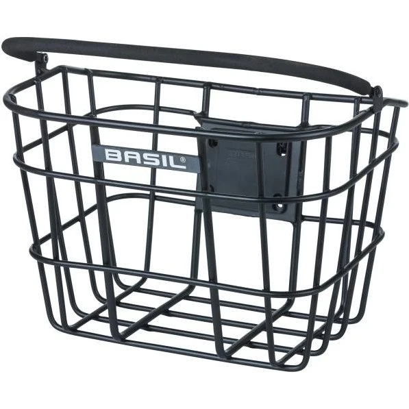 Basil Bremen Panier Vélo Alu Kf Noir 28x37x26 cm