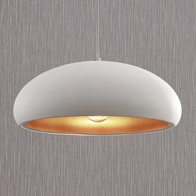 Suspension Gerwina Lindby Blanc et Or - Design Moderne
