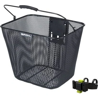 Basil Bilbao Panier Avant Acier Noir 23L