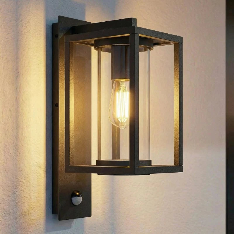 Lucande Ferda Applique Extérieure avec Détecteur de Mouvement, Anthracite