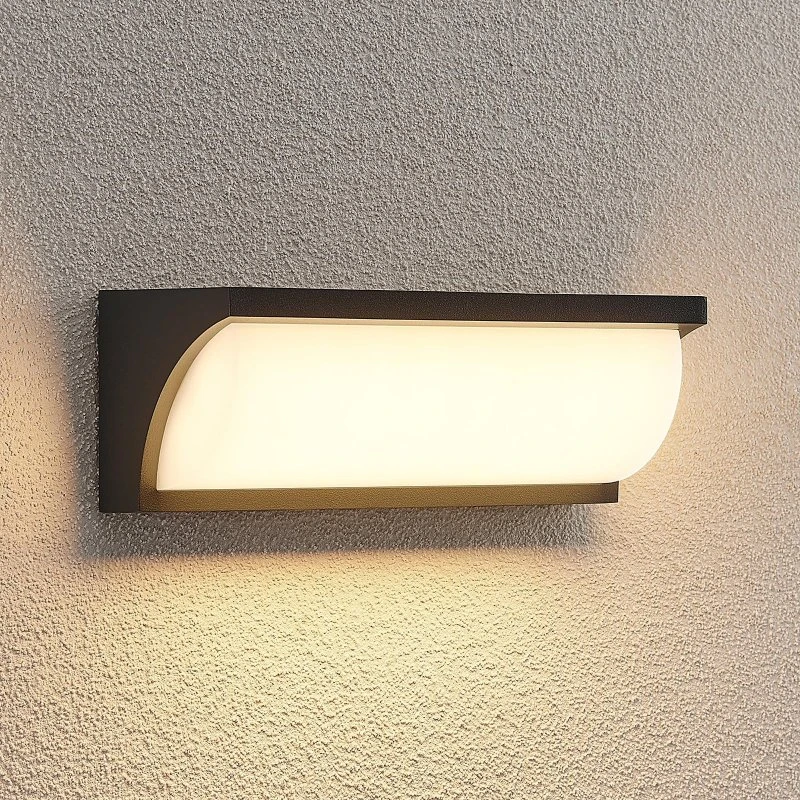 Applique murale extérieure LED Lucande Aune - Noir