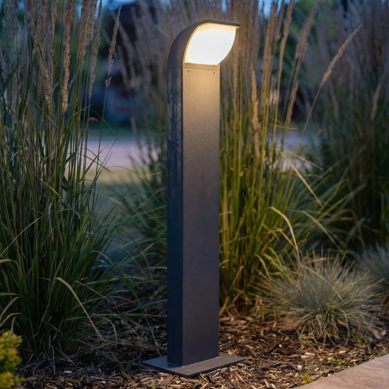 Lucande Borne Extérieure LED Tinna - Anthracite - 60 cm