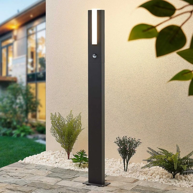 Lucande Borne Lumineuse LED Virgalia 100cm avec Détecteur de Mouvement