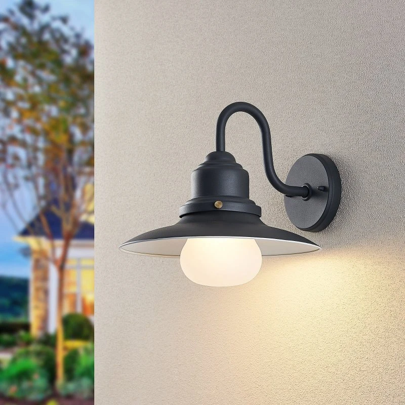 Lindby Applique Murale d'Extérieur Roisin - Gris Anthracite