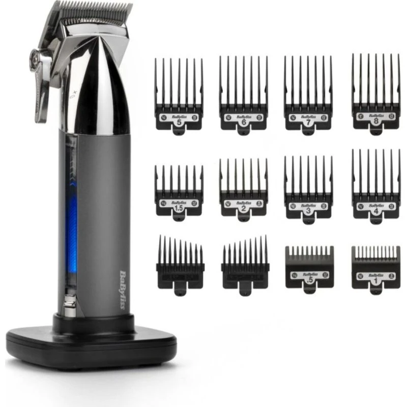 BABYLISS E996E Tondeuse Cheveux Super-X Metal Gris