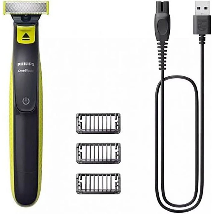 Philips OneBlade QP2724/10 - Tondeuse barbe rechargeable vert/noir
