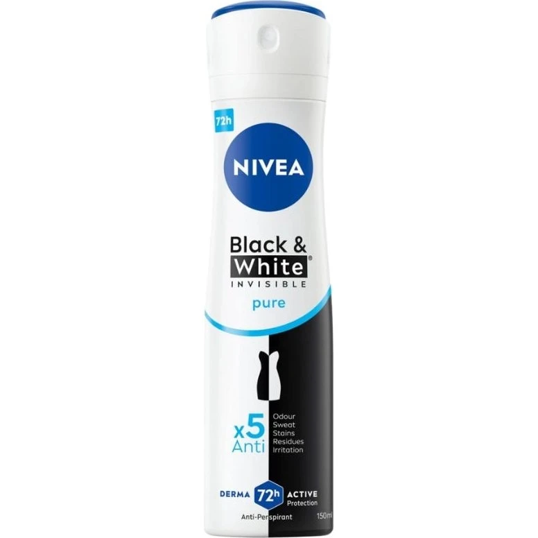 Nivea Black & White Pure Antiperspirant 150 ml