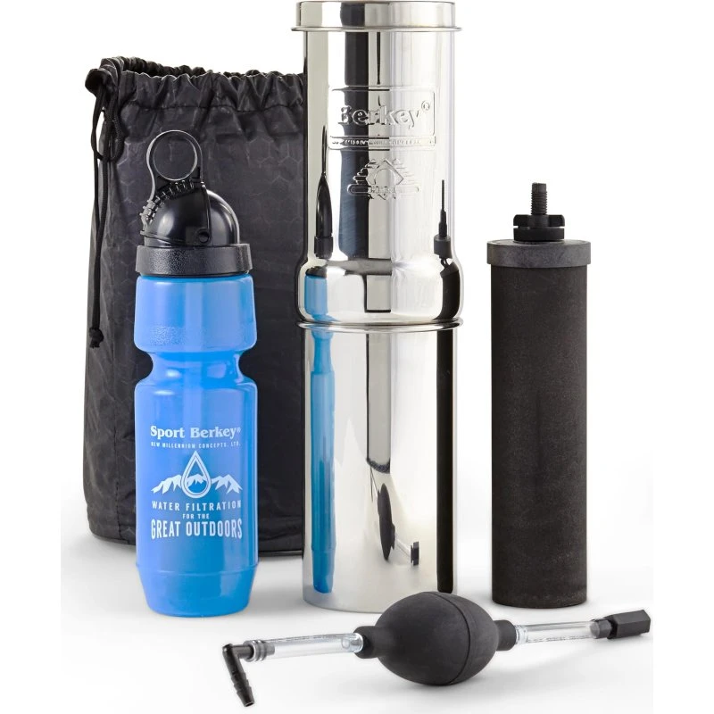 Berkey GO 0,95 L - gourde filtrante portable avec pompe et sac