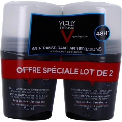 Vichy Homme Déodorant 48h Bille Peau Sensible 50ml