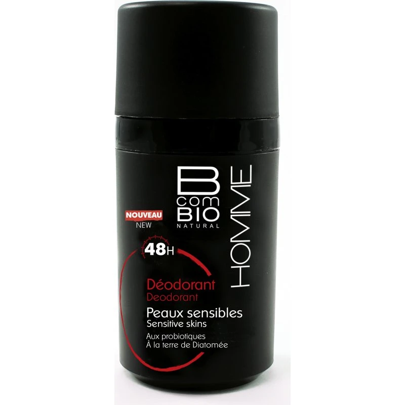 B COM BIO Homme Déodorant 48h Peaux Sensibles 50ml
