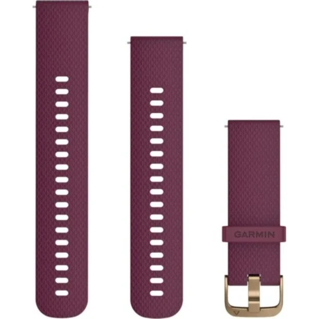 Bracelet Garmin Quick Release 20 mm en Silicone Rouge