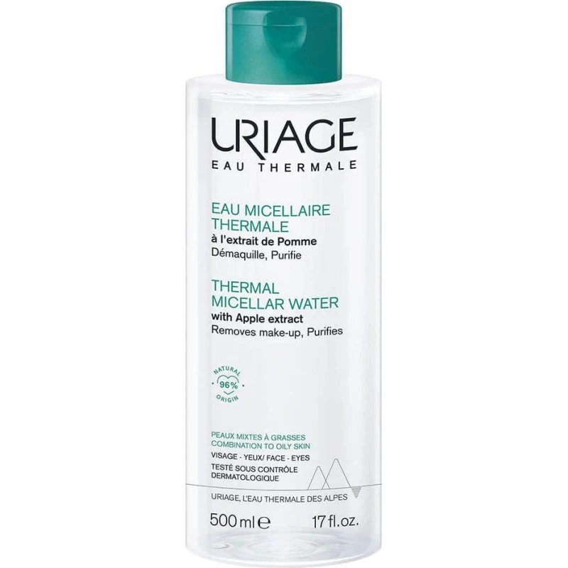 Uriage Eau Micellaire Thermale Peaux Mixtes à Grasses 500ml