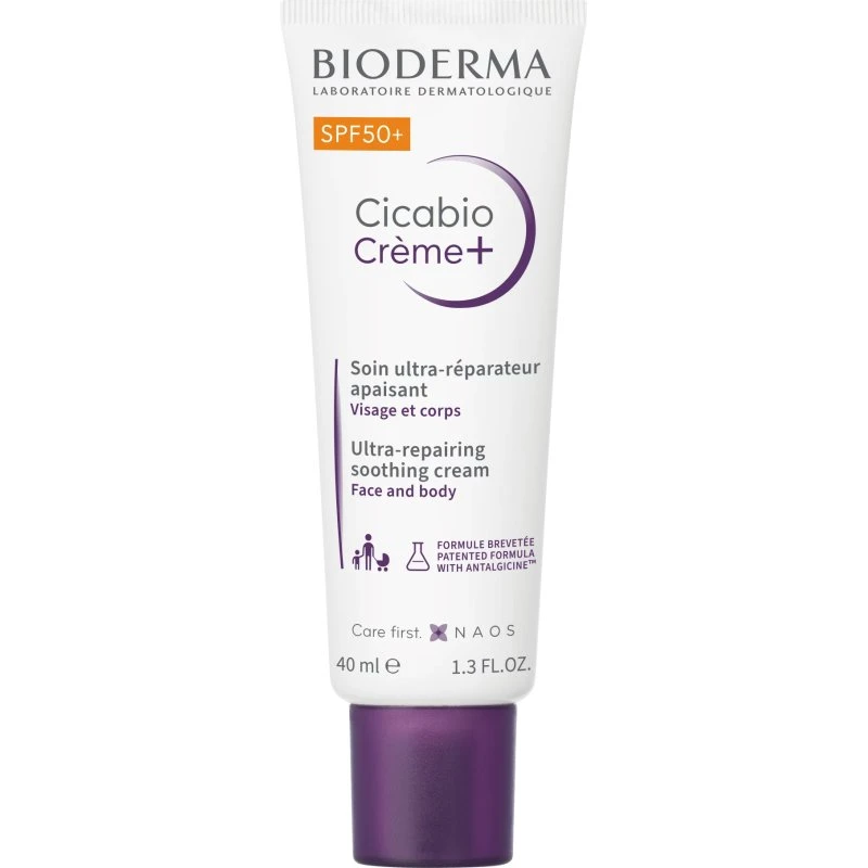 Bioderma Cicabio Cream+ SPF 50+ Crème Apaisante et Régénérante 40ml