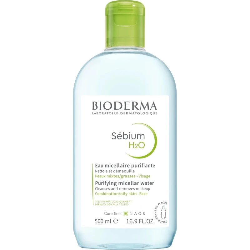Bioderma Sébium H2O Eau Micellaire Peaux Grasses et Acnéiques 500ml