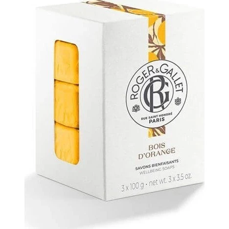 Roger & Gallet Savon Bien-être Bois d'Orange 3 x 100g