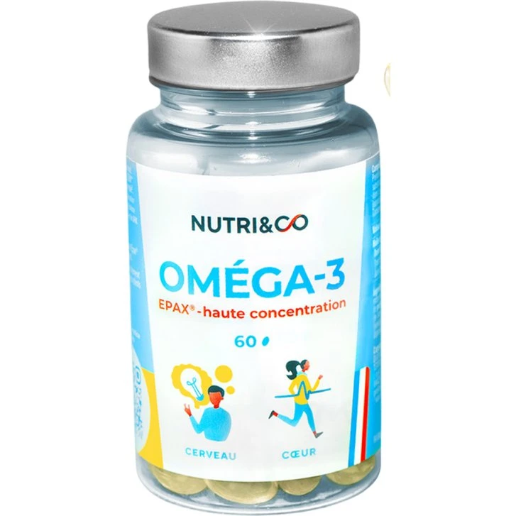 Nutri&Co Omega-3 60 Gélules Haute Concentration