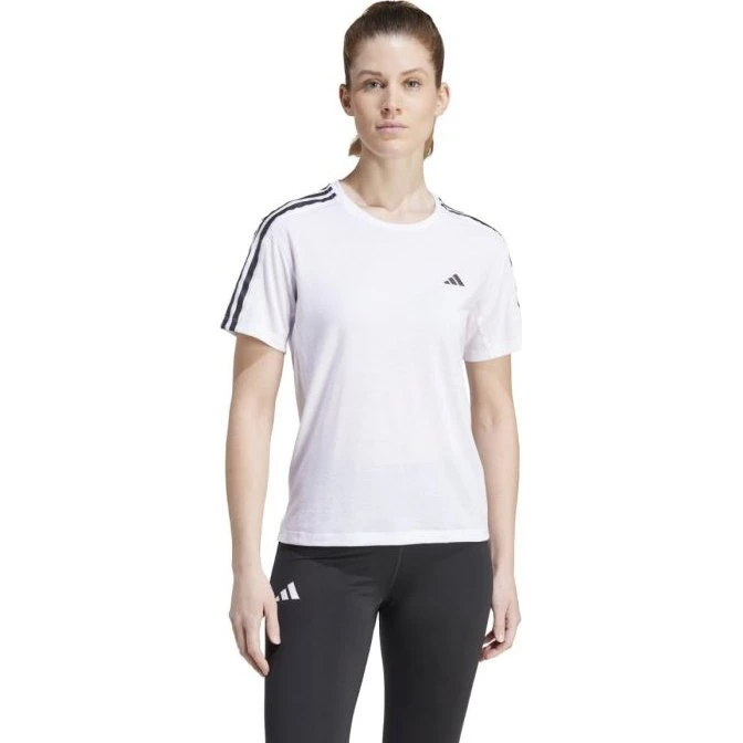 adidas T-shirt de running femme Own the Run 3-Stripes - Blanc