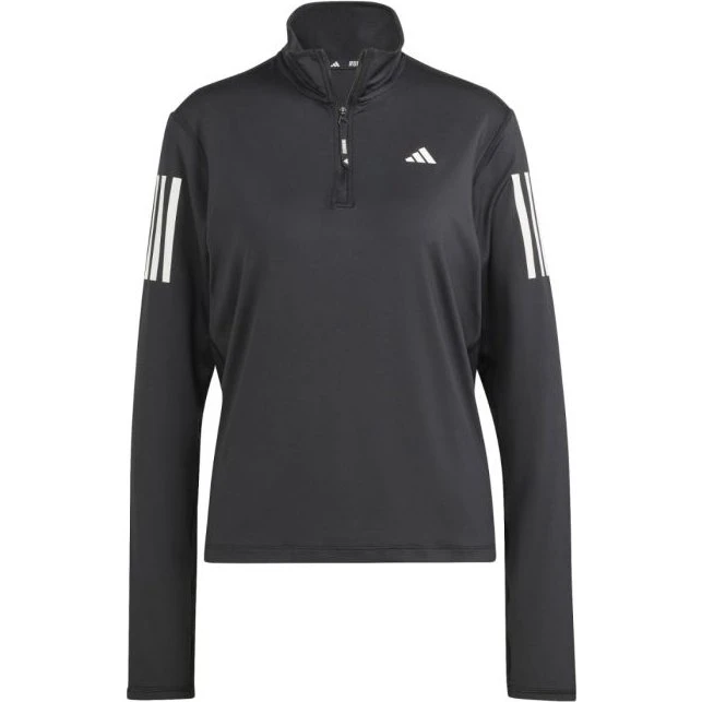 adidas Own the Run - Haut d'entraînement femme à demi-zip Noir