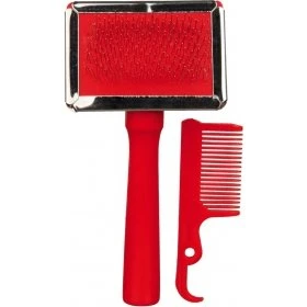 Trixie Brosse souple 6 x 13 cm poignée bois