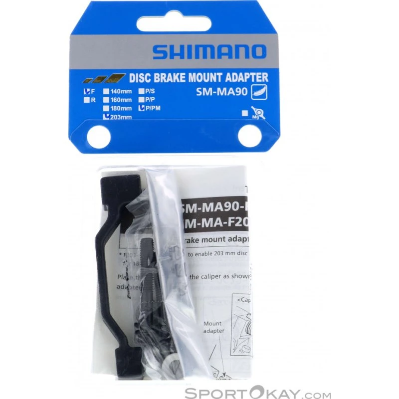 Shimano Adaptateur Frein Disque 203mm Postmount Noir