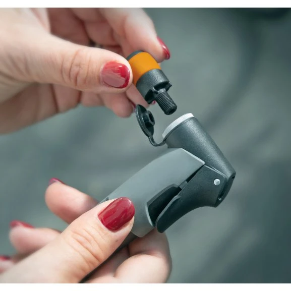 SKS Schwalbe Clik Valve - Adaptateur de tête de pompe noir/orange