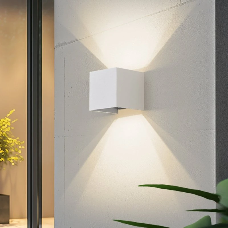 Applique d'extérieur LED Lindby Smart Dara, 10 cm, Blanche
