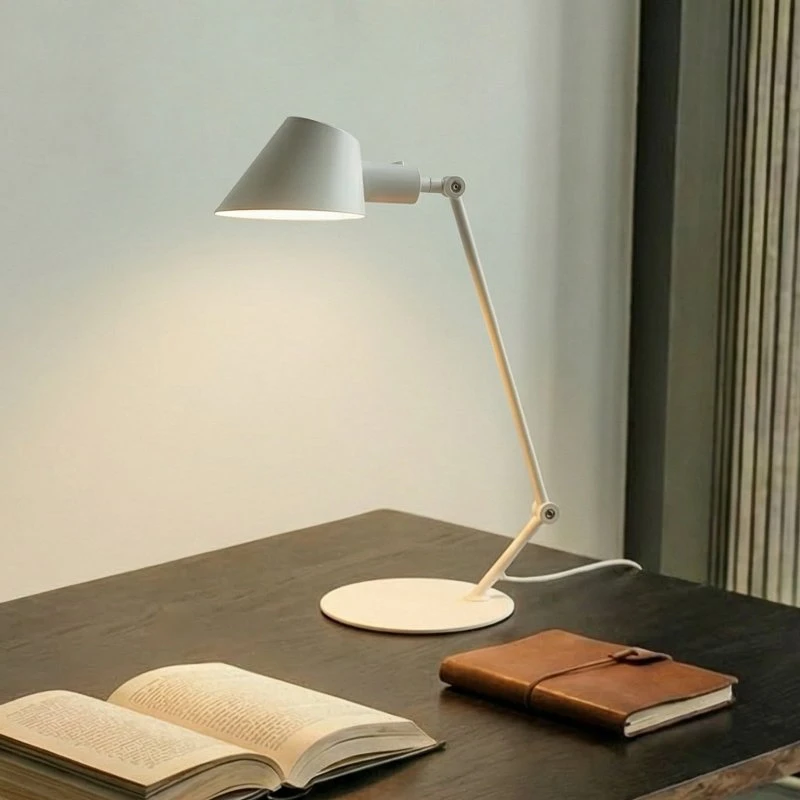 Lampe de bureau Corali Lindby - Blanc - Métal Moderne