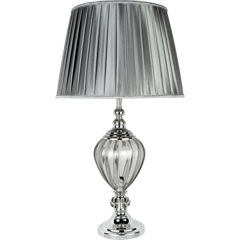 Searchlight Lampe à poser Greyson - Gris et Chrome