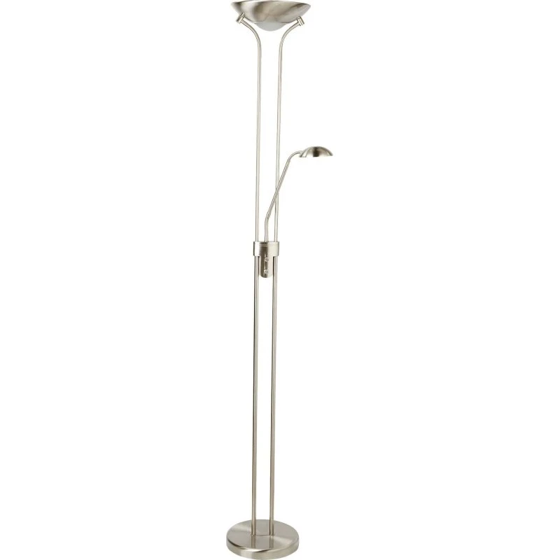 Searchlight Lampadaire LED Mother & Child, Argent, Dimmable